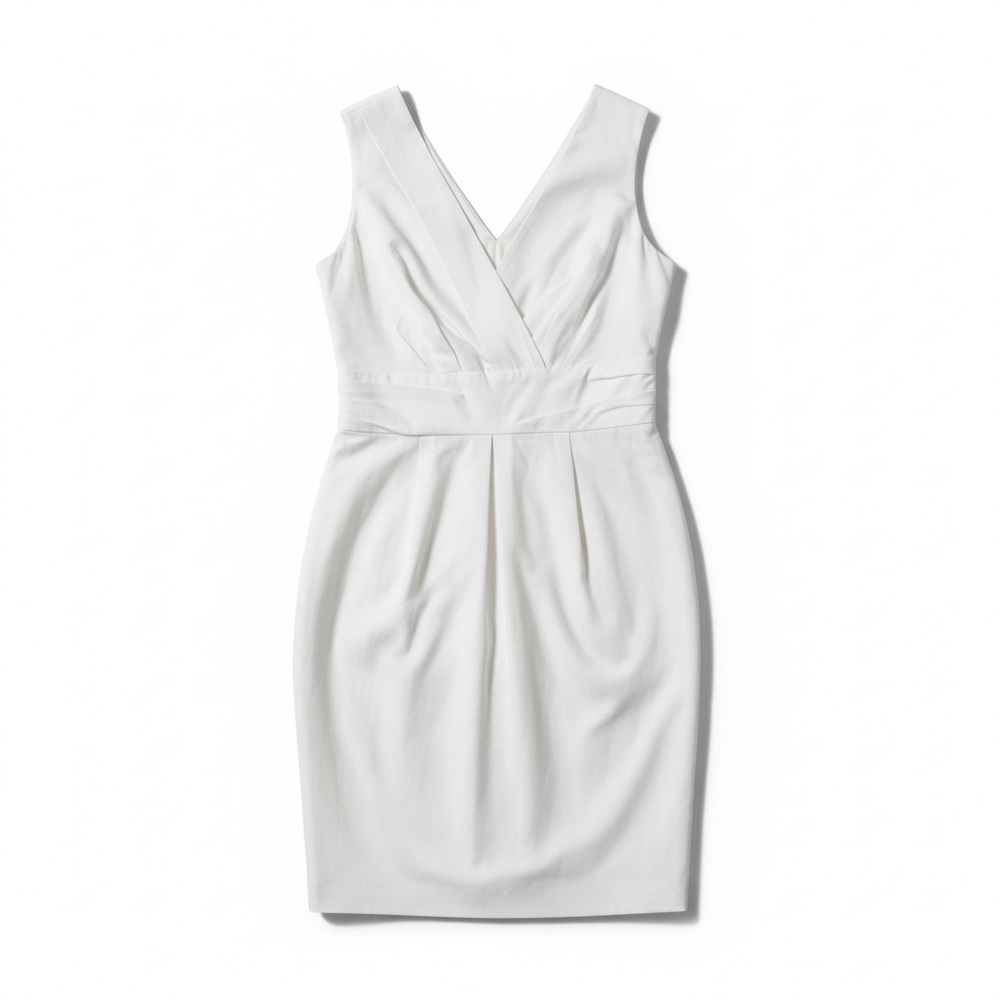White Dress Canadian Designer Iris Setlakwe Elegant Bridal, Rehearsal Dinner, - Picture 2 of 7